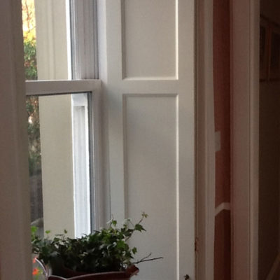 Victorian style pine panelling windows fitted