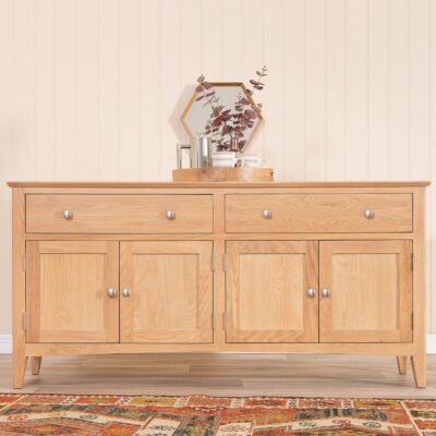 Natural pine shaker style sideboard cupboard